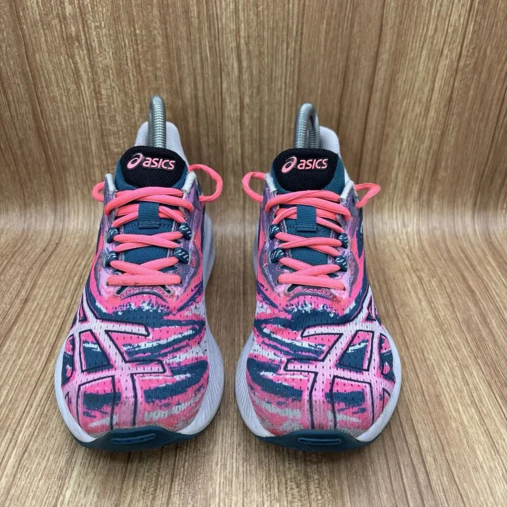 ASICS‎ Noosa Tri 15 Running Shoes Kids Size 4.5 or Womens 6 Pink Teal Multi
